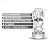M For Men By Blush® | Soft and Wet Magnifier Clear Masturbator / Stroker